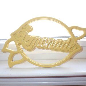 Martha Stewart Enameled Cast Iron Trivet - Lemonade - Yellow